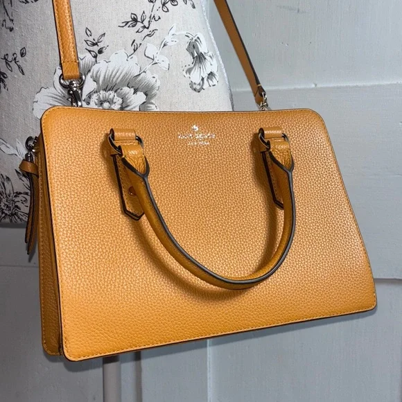 Kate Spade Crossbody Squash Pebbled Leather Purse Bag New With Tag - Picture 1 of 15